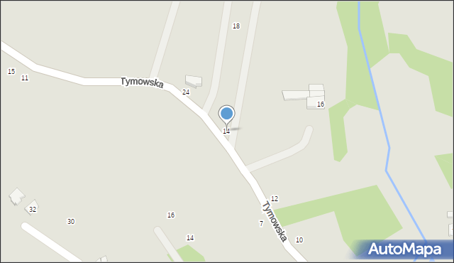 Czchów, Tymowska, 14, mapa Czchów