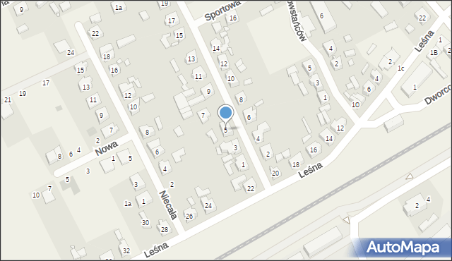 Dopiewo, Tysiąclecia, 5, mapa Dopiewo