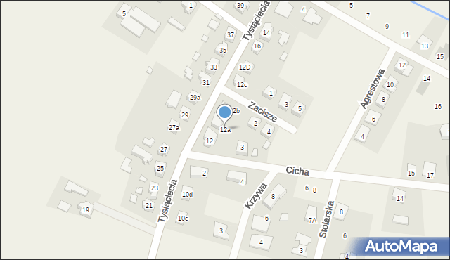 Golęczewo, Tysiąclecia, 12a, mapa Golęczewo