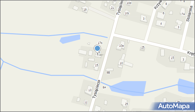 Golęczewo, Tysiąclecia, 17a, mapa Golęczewo