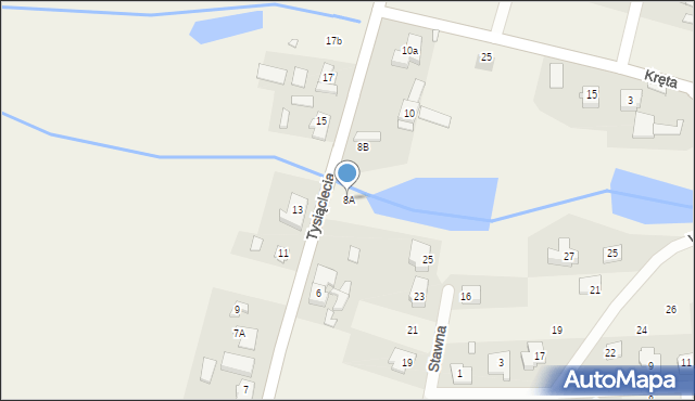 Golęczewo, Tysiąclecia, 8A, mapa Golęczewo