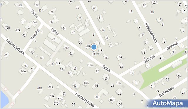 Grodzisk Mazowiecki, Tylna, 18, mapa Grodzisk Mazowiecki