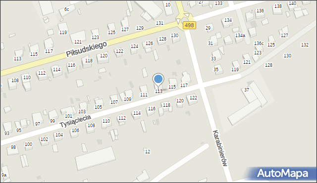 Grudziądz, Tysiąclecia, 113, mapa Grudziądza