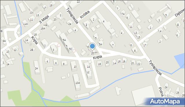 Janowiec Wielkopolski, Tysiąclecia, 10, mapa Janowiec Wielkopolski