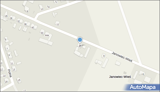 Janowiec Wielkopolski, Tysiąclecia, 46, mapa Janowiec Wielkopolski