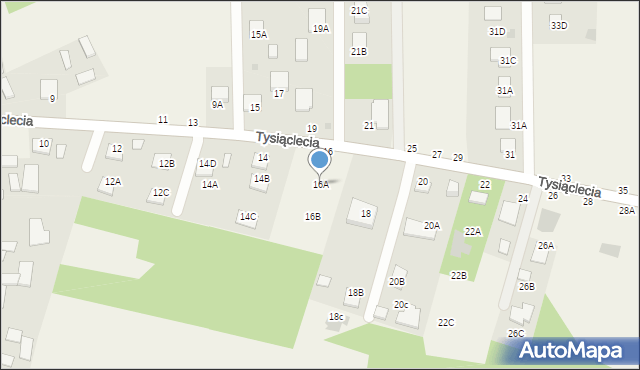 Jastkowice, Tysiąclecia, 16A, mapa Jastkowice