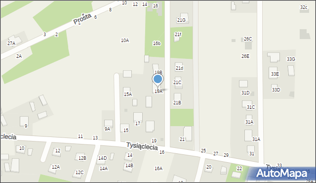 Jastkowice, Tysiąclecia, 19A, mapa Jastkowice