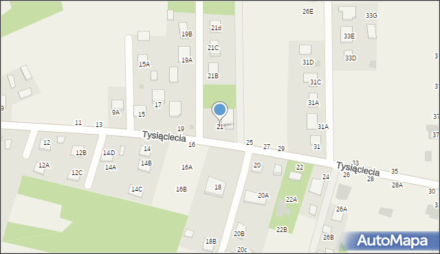 Jastkowice, Tysiąclecia, 21, mapa Jastkowice