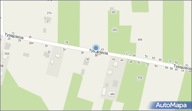 Jastkowice, Tysiąclecia, 38, mapa Jastkowice