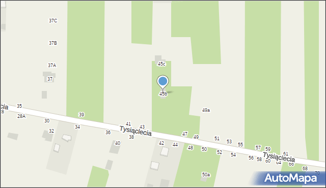 Jastkowice, Tysiąclecia, 45b, mapa Jastkowice