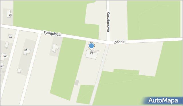 Jastkowice, Tysiąclecia, 96, mapa Jastkowice