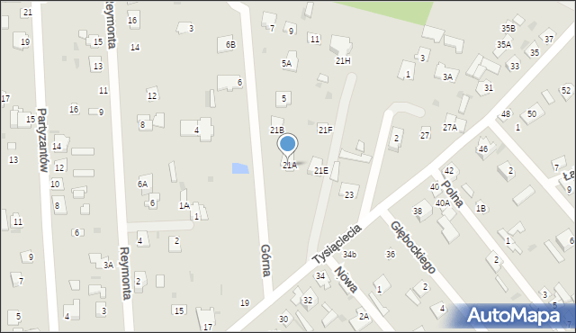 Jedlnia-Letnisko, Tysiąclecia, 21A, mapa Jedlnia-Letnisko