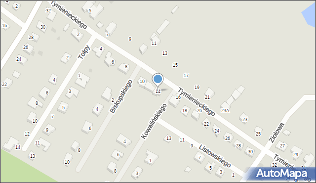 Jelcz-Laskowice, Tymienieckiego Kazimierza, 14, mapa Jelcz-Laskowice