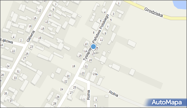 Kamieniec, Tysiąclecia Państwa Polskiego, 17, mapa Kamieniec