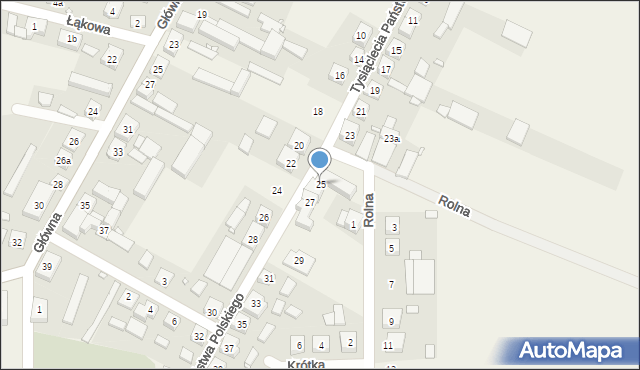 Kamieniec, Tysiąclecia Państwa Polskiego, 25, mapa Kamieniec