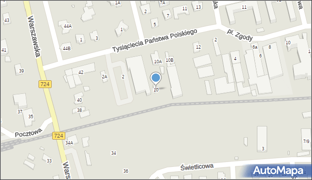 Konstancin-Jeziorna, Tysiąclecia Państwa Polskiego, 10, mapa Konstancin-Jeziorna