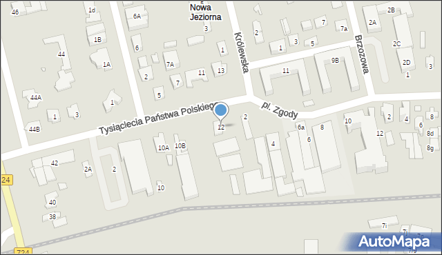 Konstancin-Jeziorna, Tysiąclecia Państwa Polskiego, 12, mapa Konstancin-Jeziorna