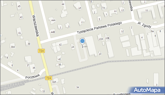 Konstancin-Jeziorna, Tysiąclecia Państwa Polskiego, 4, mapa Konstancin-Jeziorna