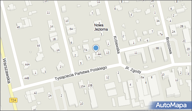 Konstancin-Jeziorna, Tysiąclecia Państwa Polskiego, 9, mapa Konstancin-Jeziorna