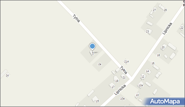 Kosewo, Tylna, 2, mapa Kosewo