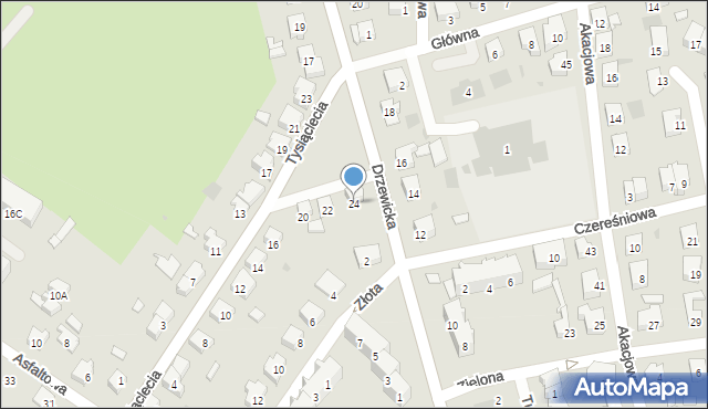 Kostrzyn nad Odrą, Tysiąclecia, 24, mapa Kostrzyn nad Odrą