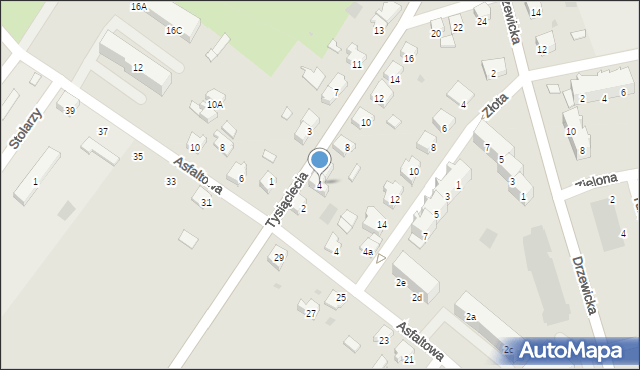 Kostrzyn nad Odrą, Tysiąclecia, 4, mapa Kostrzyn nad Odrą