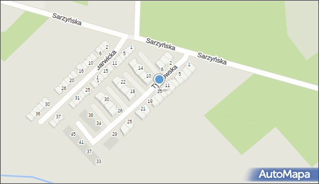 Koszalin, Tychowska, 15, mapa Koszalina