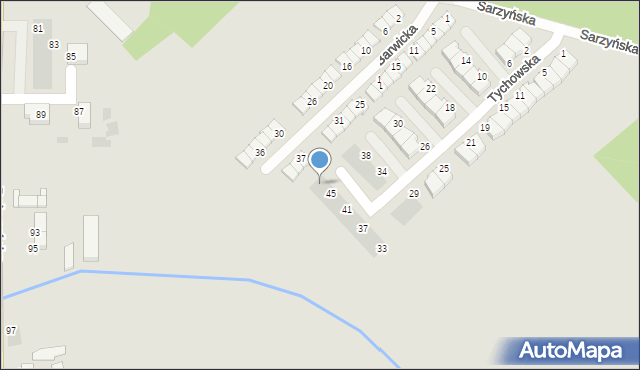 Koszalin, Tychowska, 47, mapa Koszalina