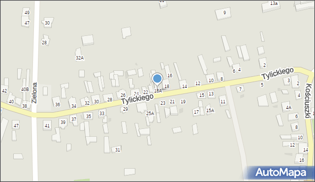 Kowal, Tylickiego, 18A, mapa Kowal