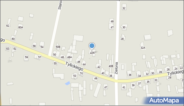 Kowal, Tylickiego, 42A, mapa Kowal