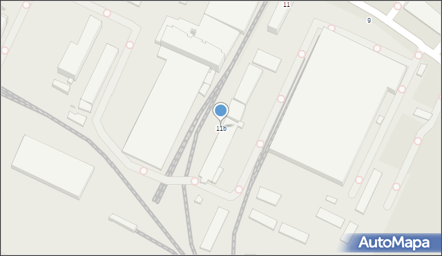 Krosno, Tysiąclecia, 11b, mapa Krosna