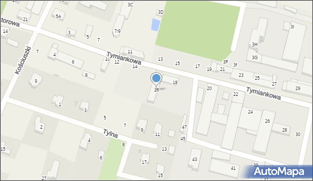 Ksawerów, Tymiankowa, 16, mapa Ksawerów
