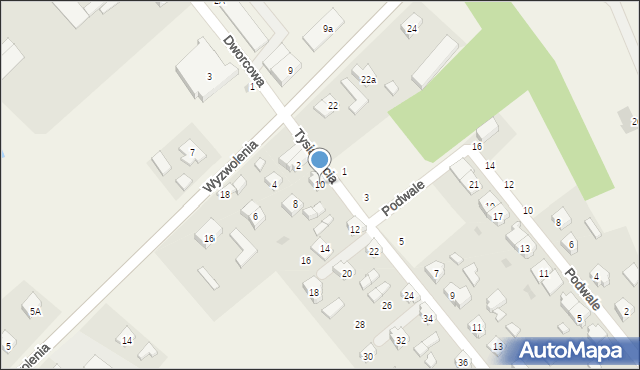 Liniewo, Tysiąclecia, 10, mapa Liniewo