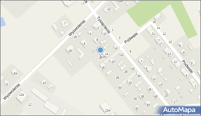 Liniewo, Tysiąclecia, 16, mapa Liniewo