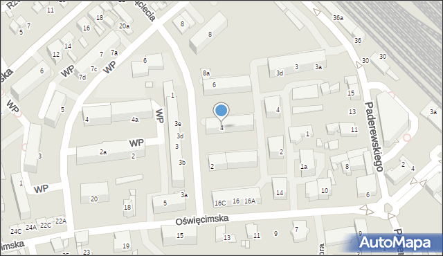 Lubliniec, Tysiąclecia, 4, mapa Lubliniec