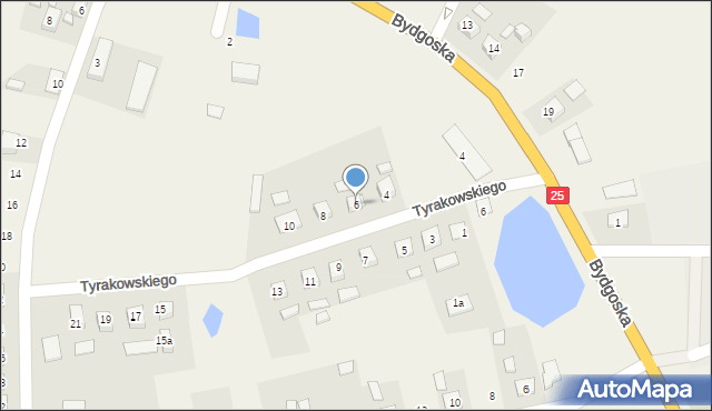 Mąkowarsko, Tyrakowskiego Antoniego, ks., 6, mapa Mąkowarsko