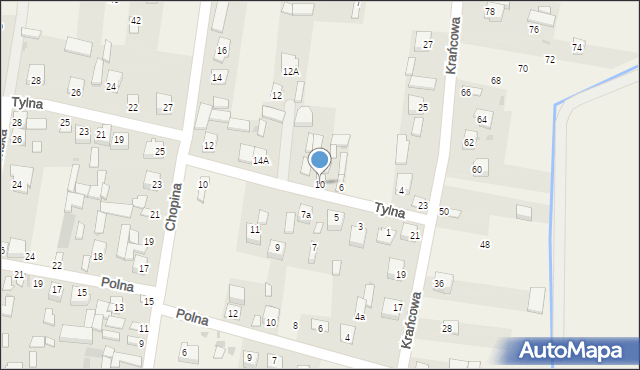 Markuszów, Tylna, 10, mapa Markuszów