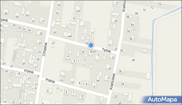 Markuszów, Tylna, 5, mapa Markuszów