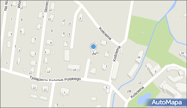 Międzylesie, Tysiąclecia Państwa Polskiego, 16a, mapa Międzylesie