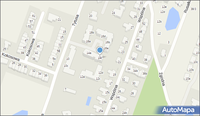 Mierzyn, Tytusa, 14c, mapa Mierzyn