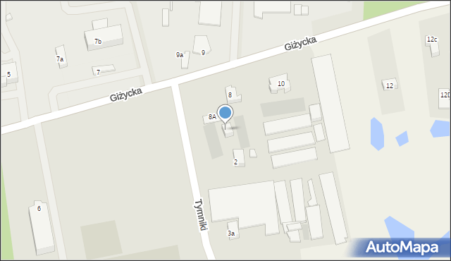 Mrągowo, Tymniki, 1, mapa Mrągowo