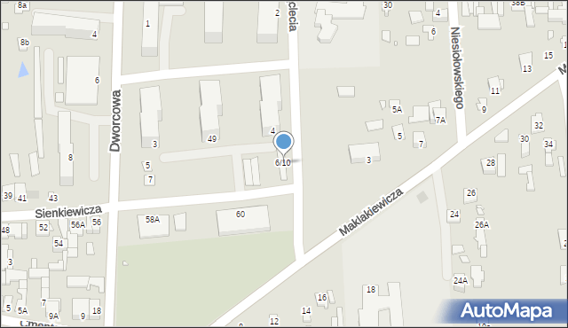 Mszczonów, Tysiąclecia, 6/10, mapa Mszczonów