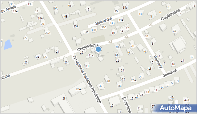 Mysłowice, Tysiąclecia Państwa Polskiego, 11b, mapa Mysłowice