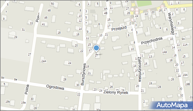 Nowe Miasto, Tylna, 27, mapa Nowe Miasto