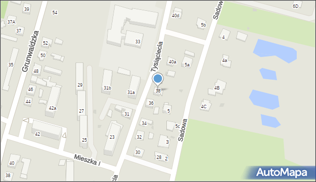 Nowe Miasto Lubawskie, Tysiąclecia, 38, mapa Nowe Miasto Lubawskie