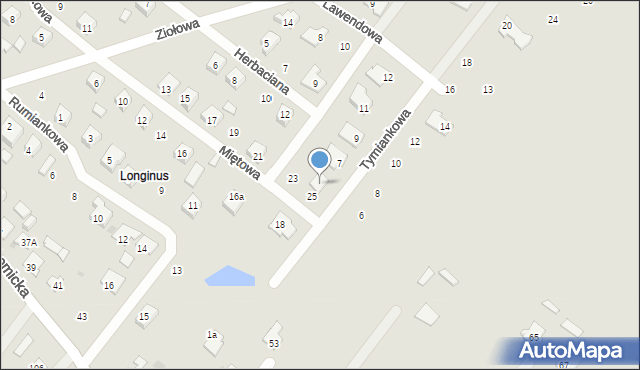 Płock, Tymiankowa, 5, mapa Płock