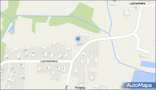 Poręba Wielka, Tyszkiewicza, 2, mapa Poręba Wielka