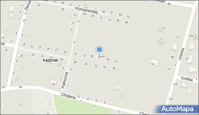Rejowiec Fabryczny, Tysiąclecia, 37, mapa Rejowiec Fabryczny