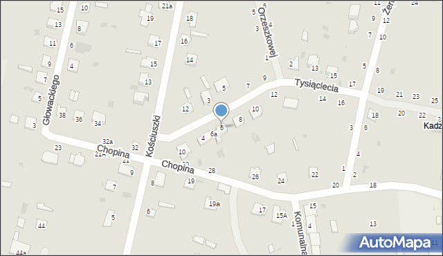 Rejowiec Fabryczny, Tysiąclecia, 6, mapa Rejowiec Fabryczny