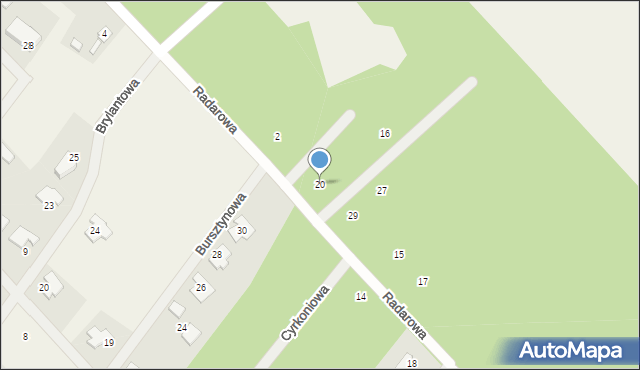 Rusiec, Tytanowa, 20, mapa Rusiec
